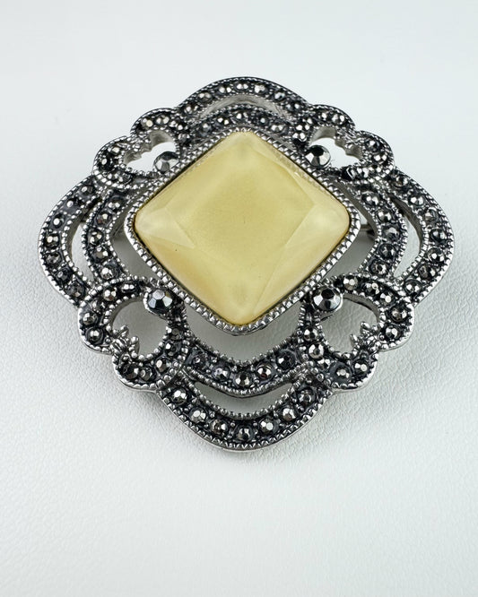 90s “Liz Claiborne” Square Hearts Brooch