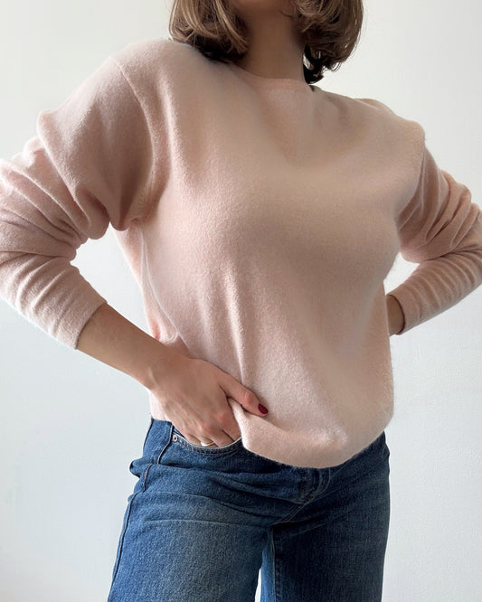 Vintage Liz Claiborne Wool Angora Dolman Sleeve Crewneck Sweater
