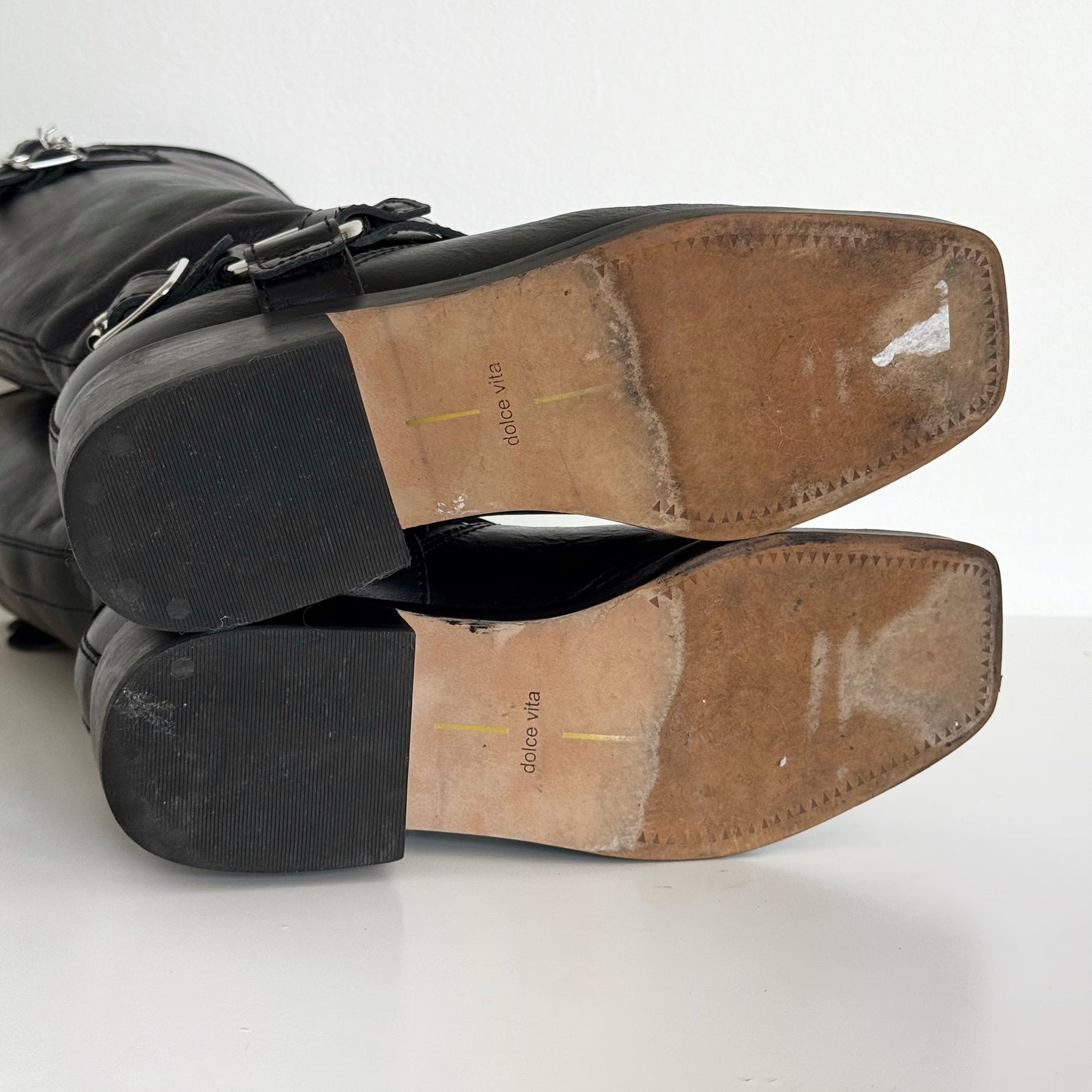 Dolce Vita “Evi” Leather Moto Boots (6)