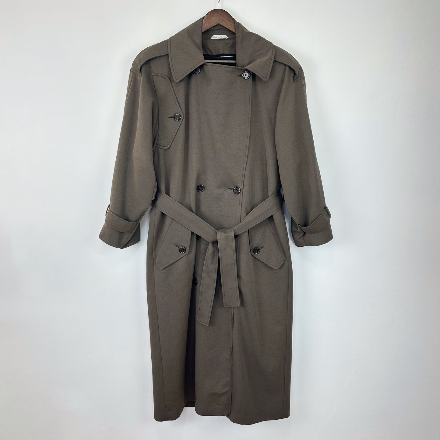 80s Trench Coat in Bark