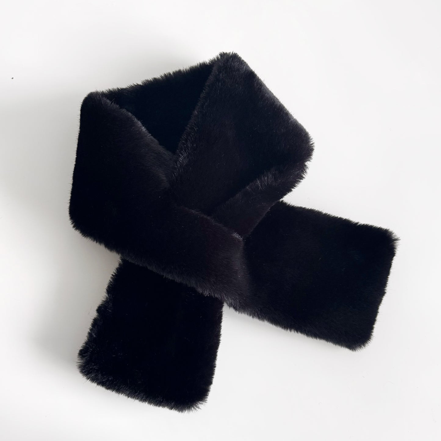 Faux Fur Black Stole