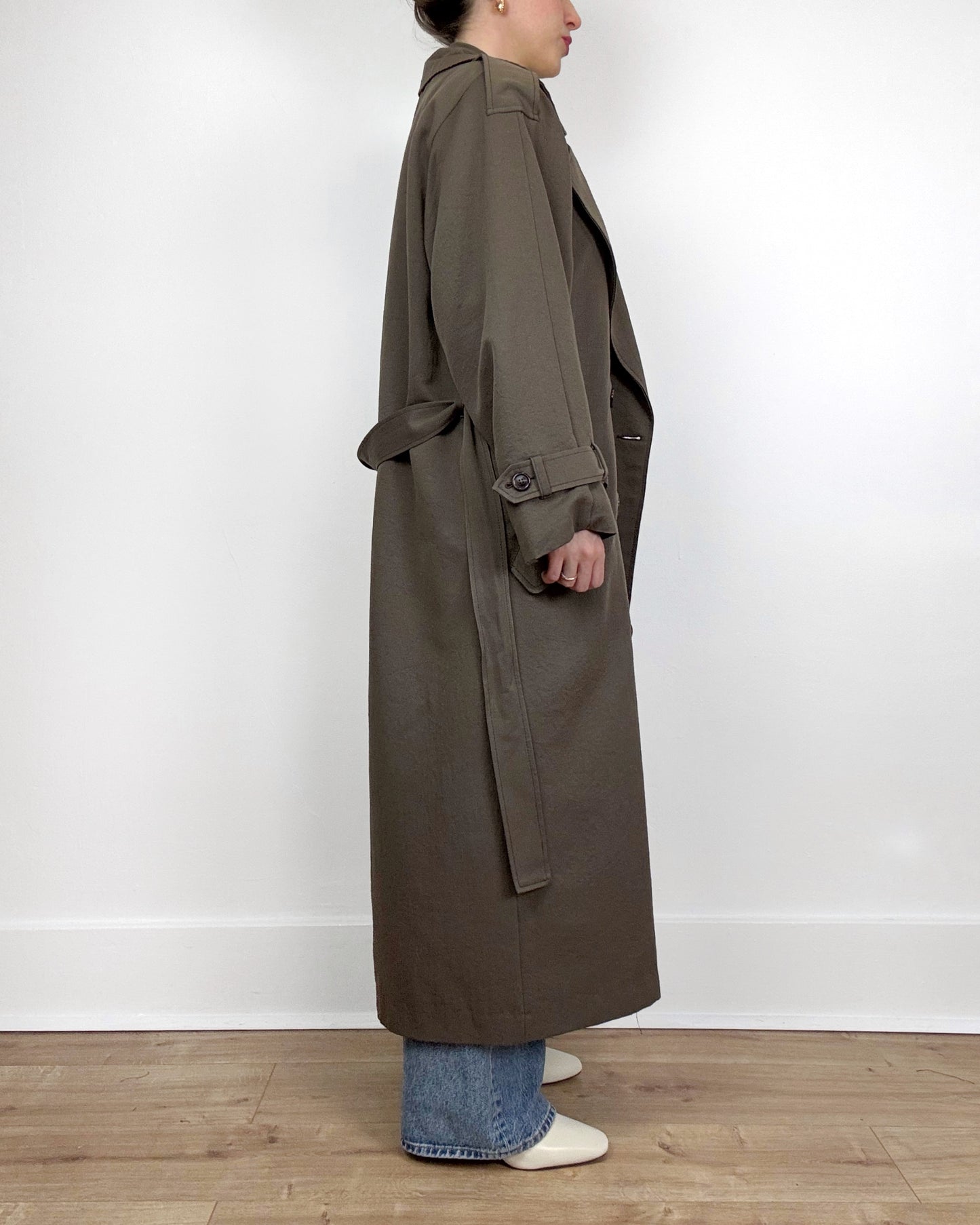 80s Trench Coat in Bark