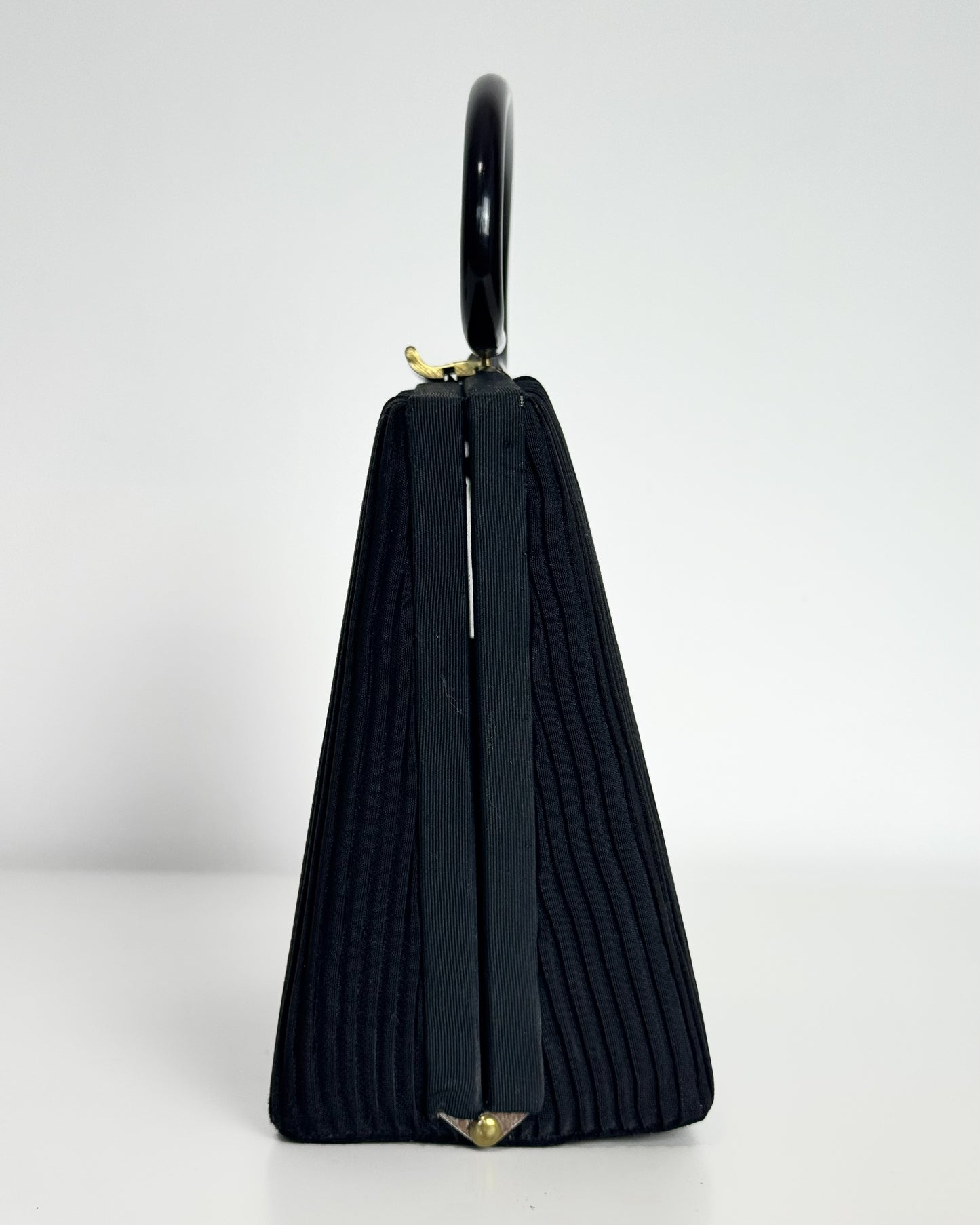 50s/60s Pleated Top Handle Bag