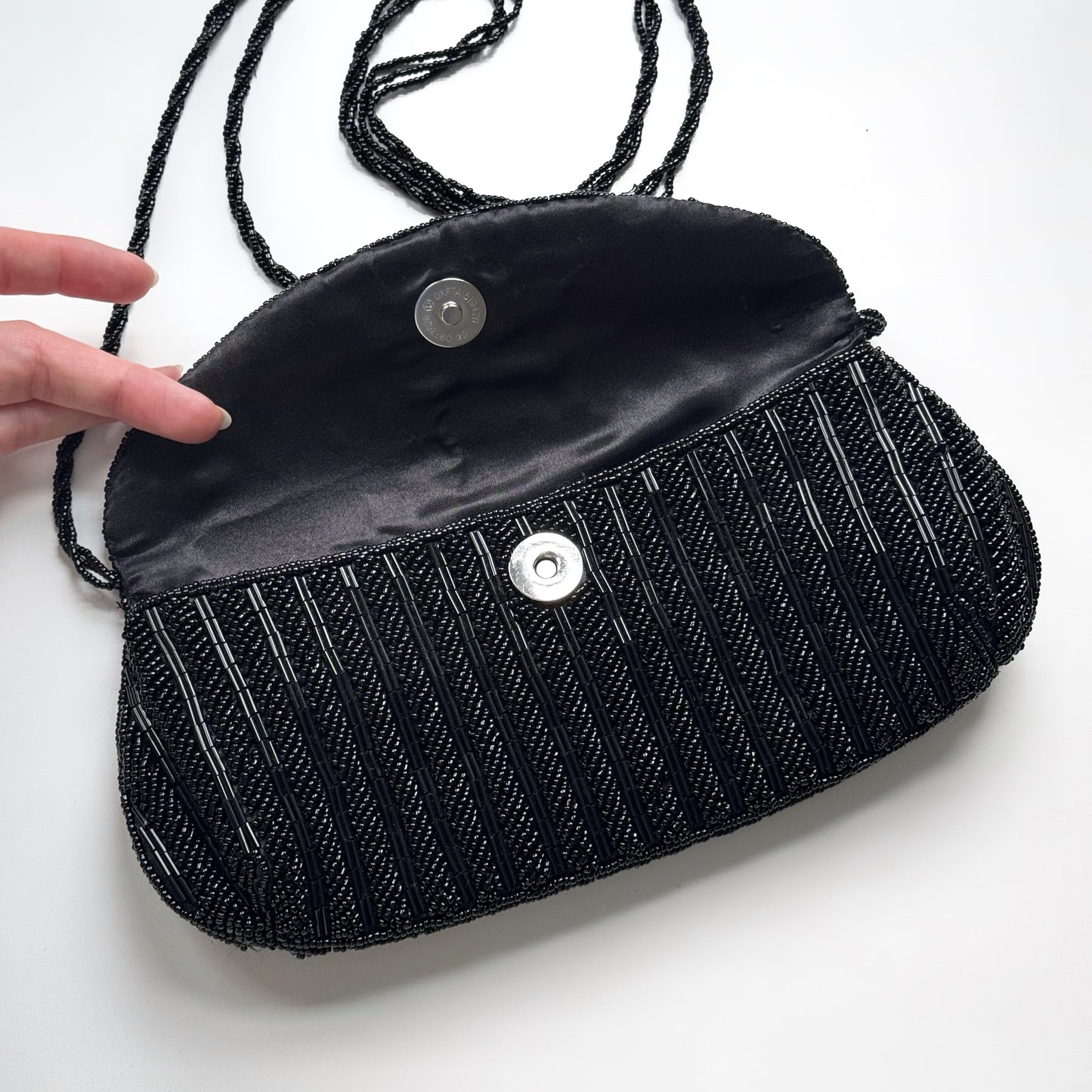 Beaded Black Evening Bag