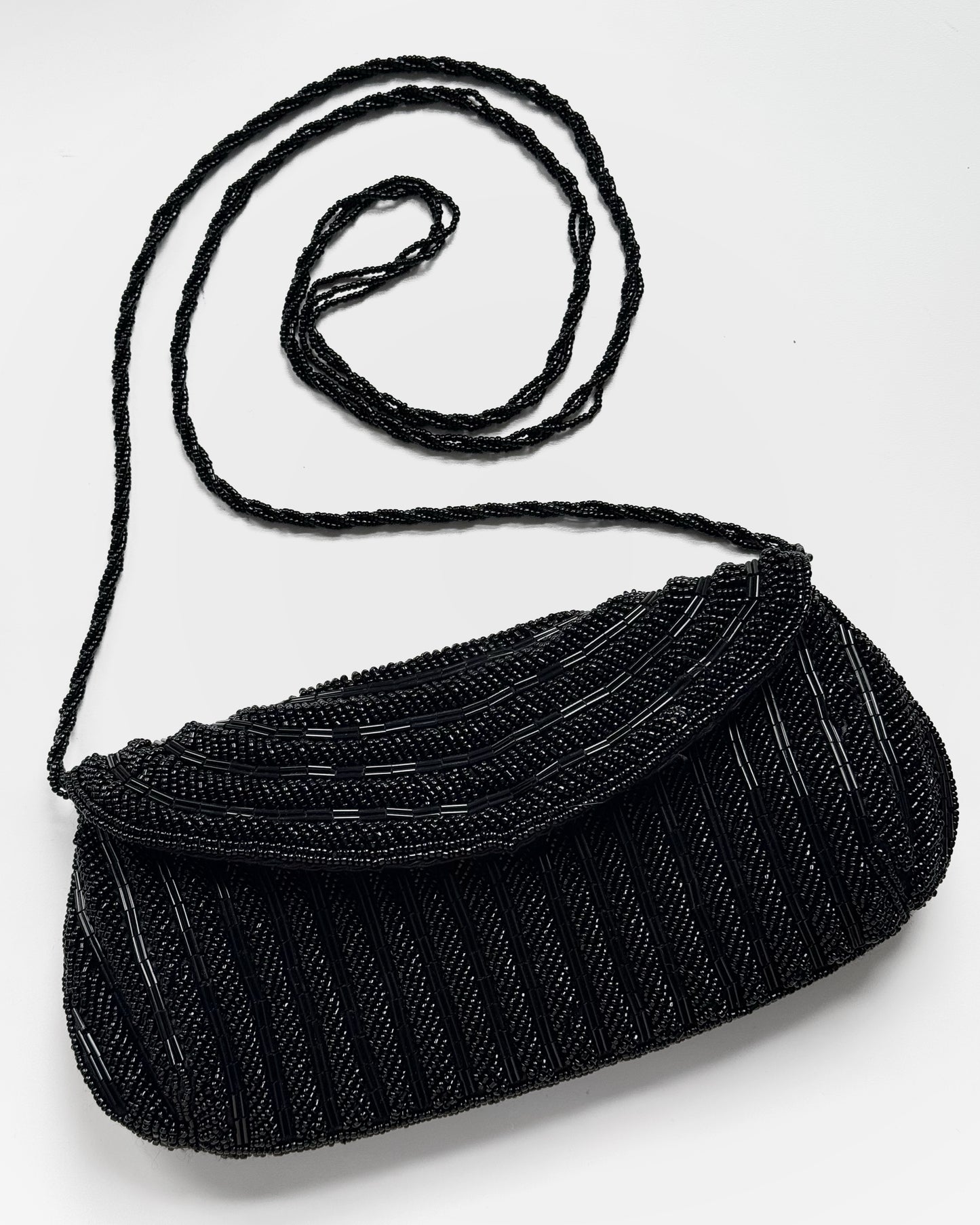 Beaded Black Evening Bag