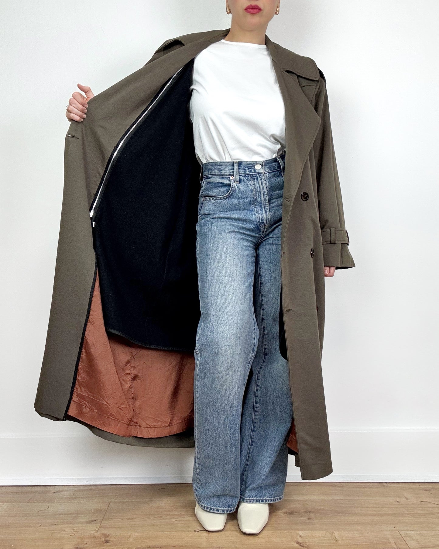 80s Trench Coat in Bark