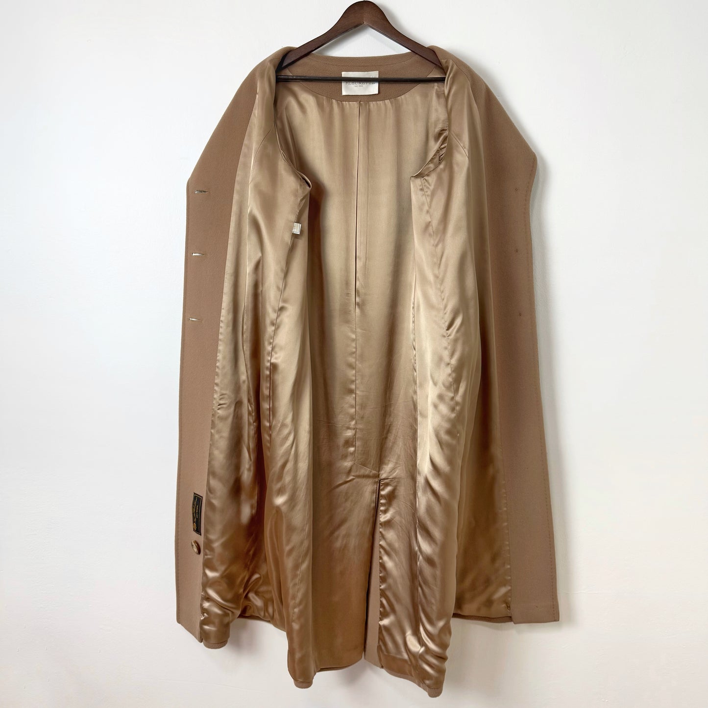 Fluerette Loro Piana Wool Maxi Top Coat in Camel