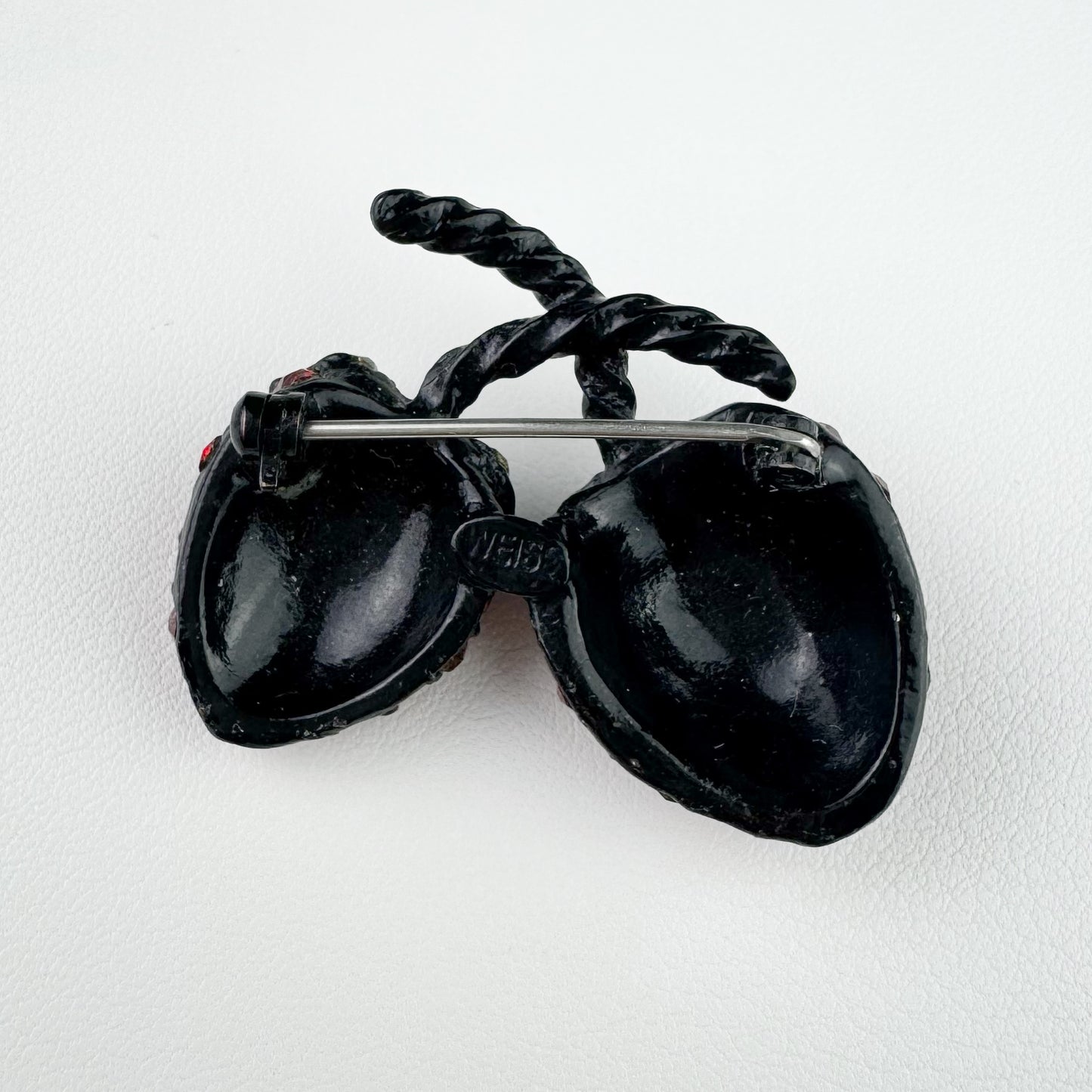 40/50s “Weiss” Cherry Rhinestones Brooch