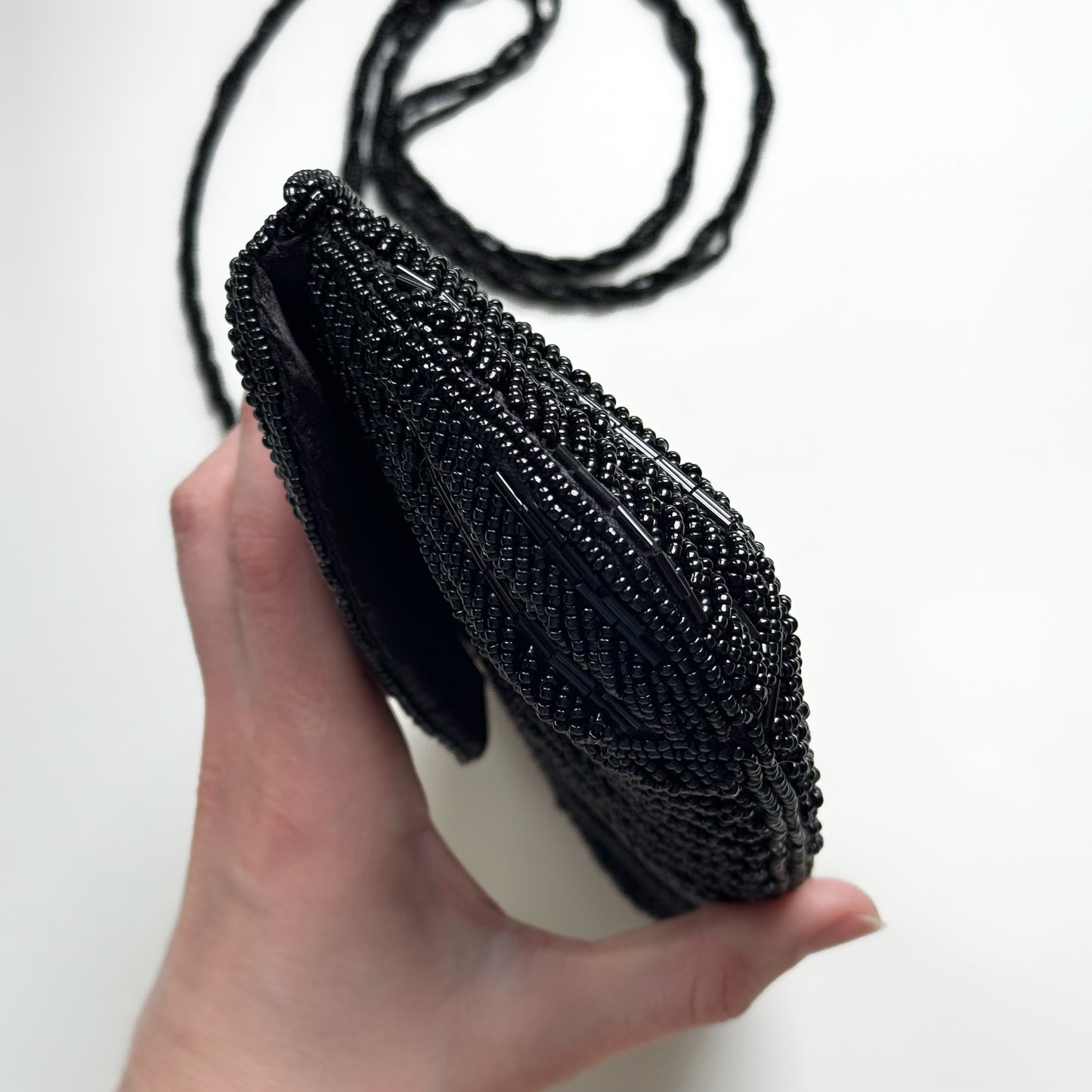 Beaded Black Evening Bag