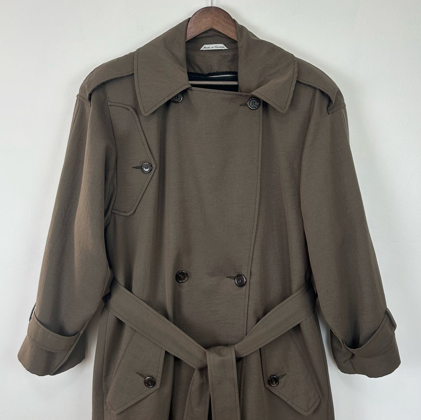 80s Trench Coat in Bark