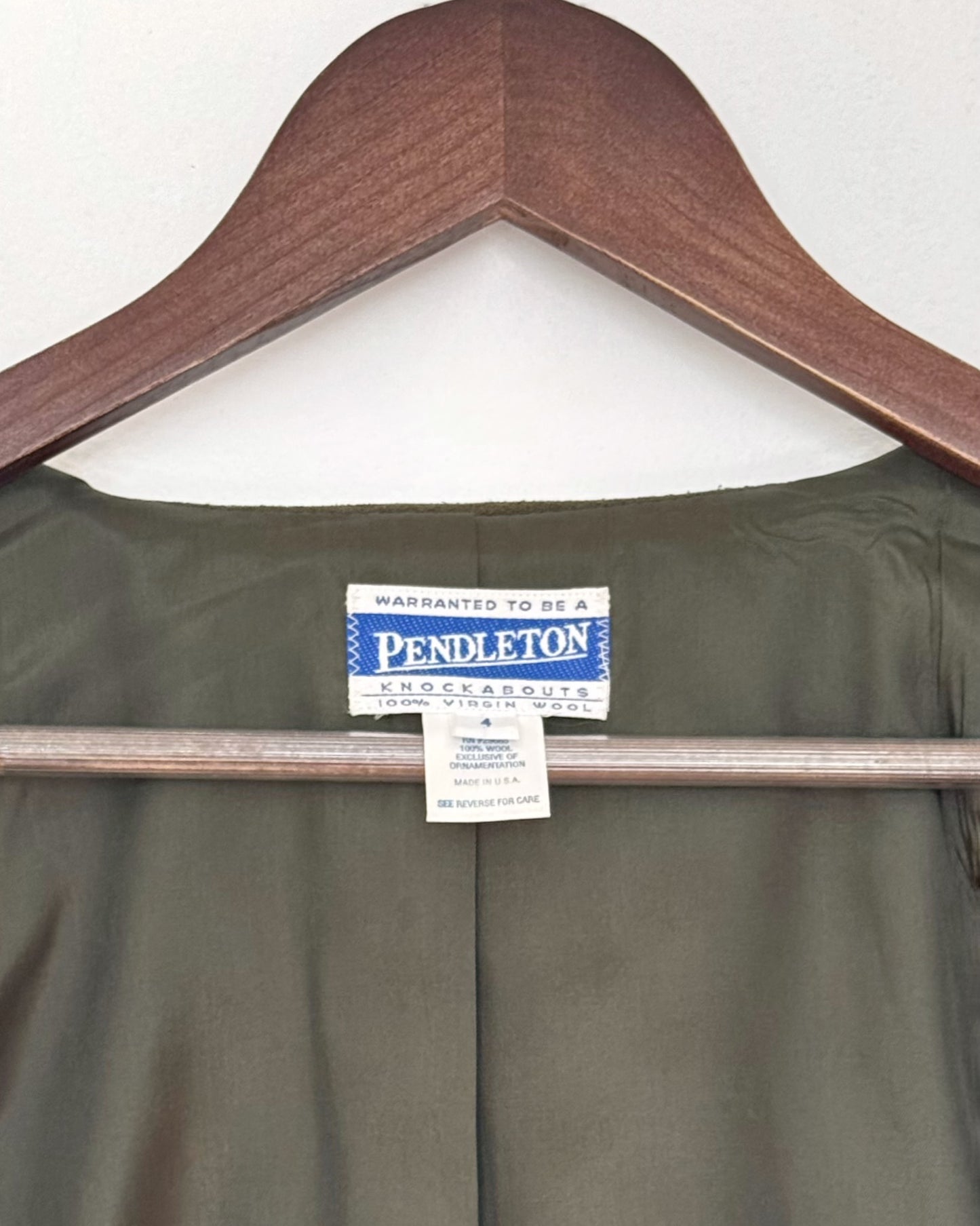 Pendleton Houndstooth Wool Blazer