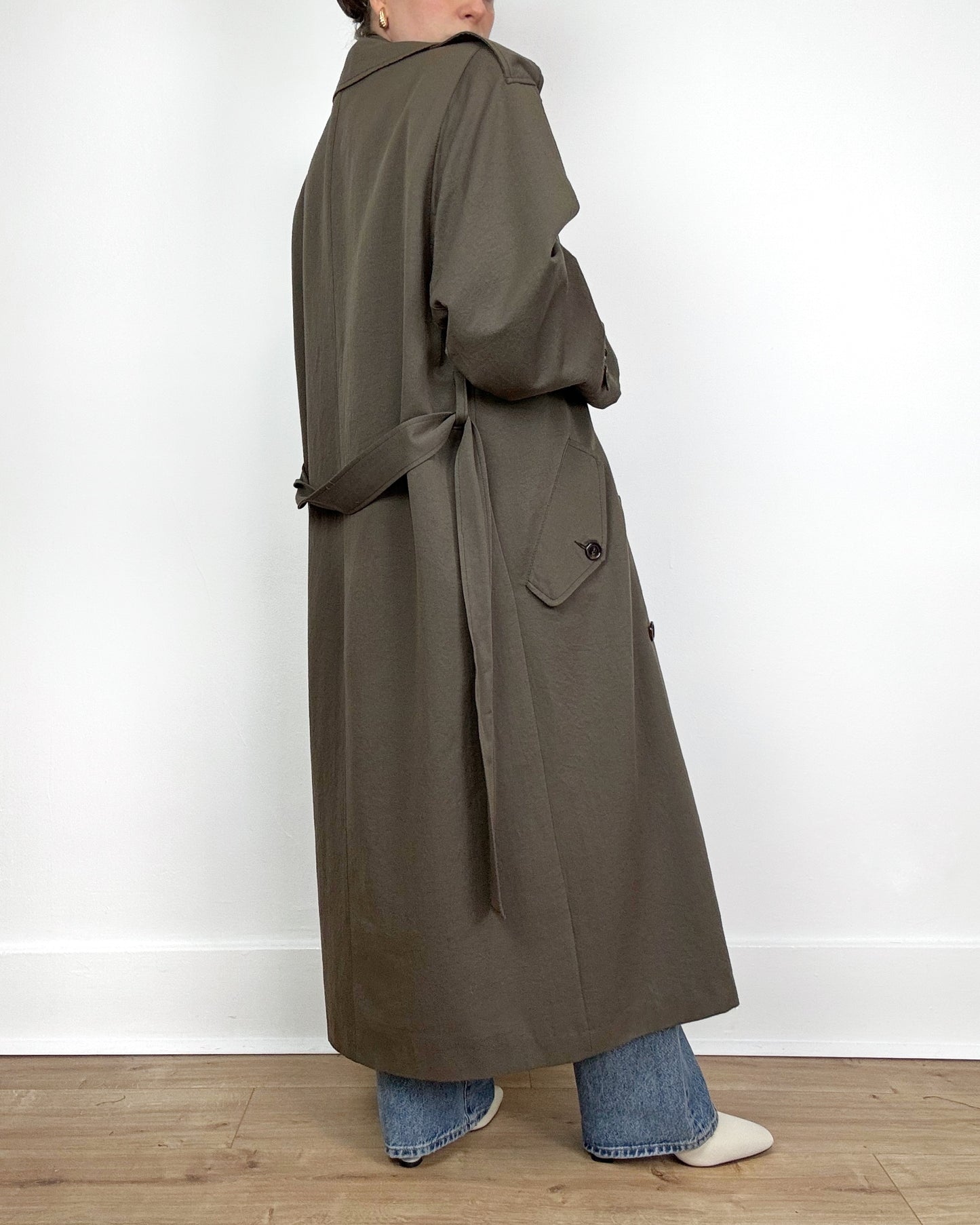 80s Trench Coat in Bark