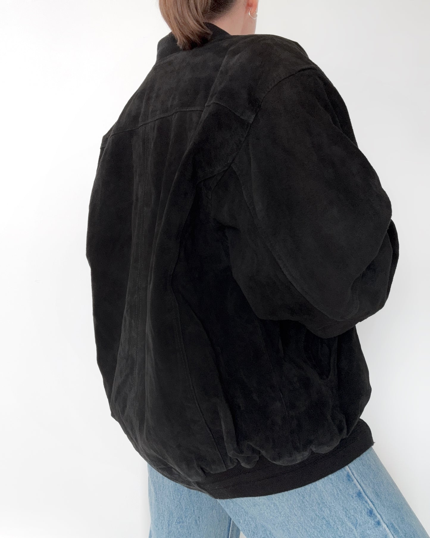 90s/00s Genuine Suede Bomber Jacket
