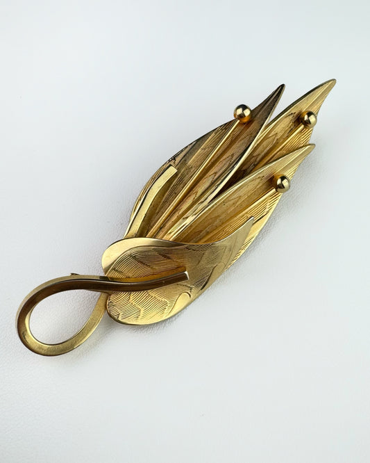 60s/70s Leaf Brooch Pendant