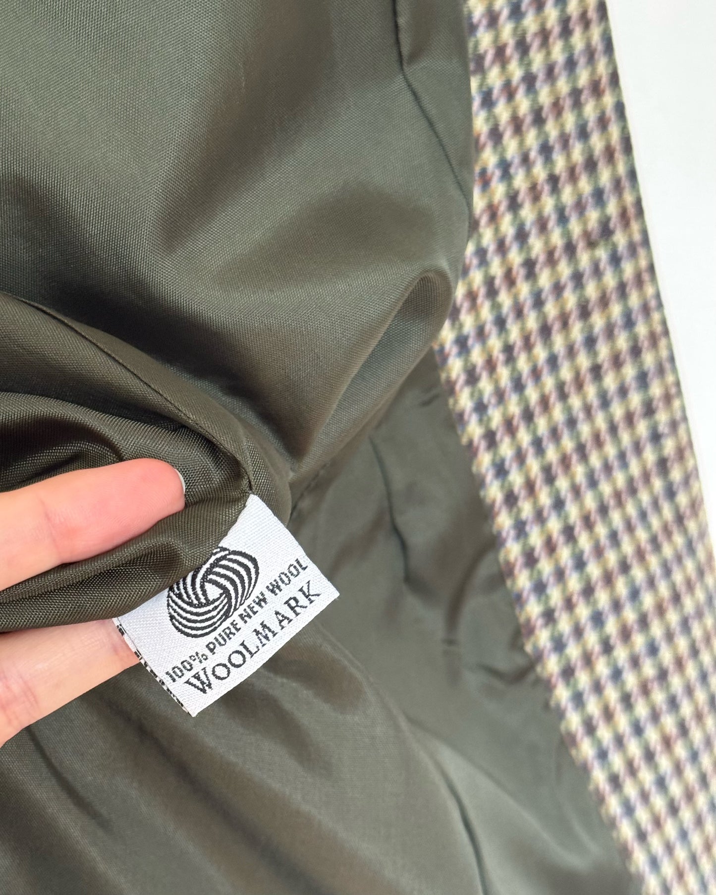 Pendleton Houndstooth Wool Blazer