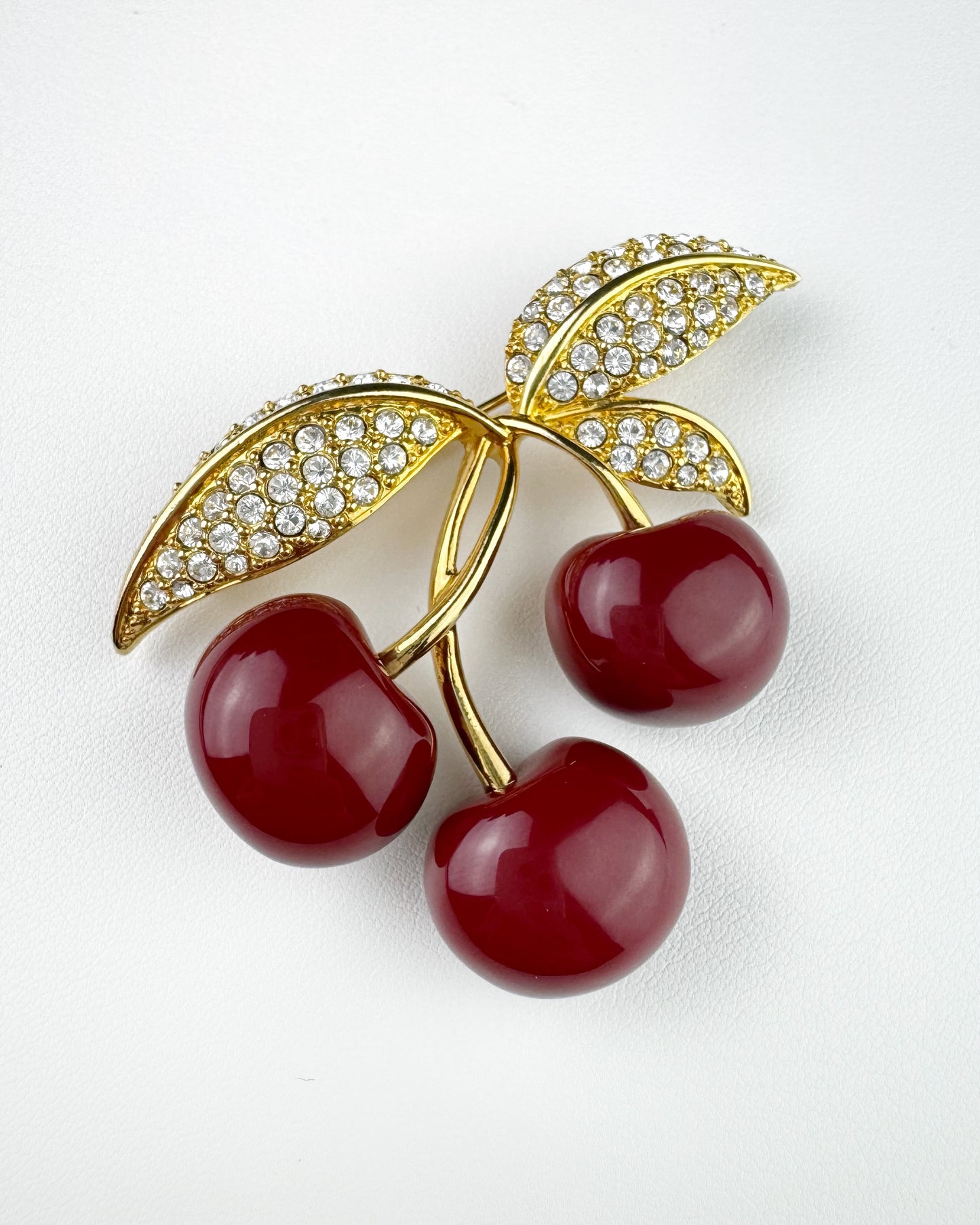80s “Joan Rivers” Cherry Brooch