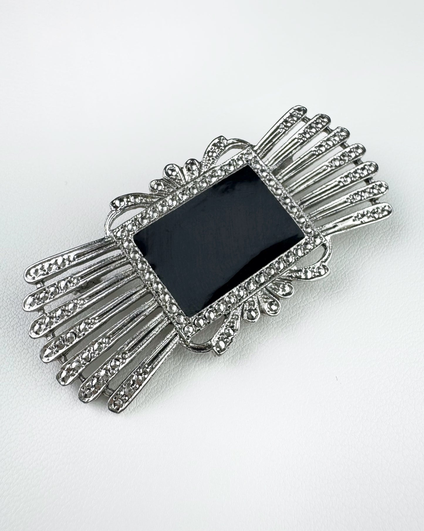 Vintage Art Deco style Rectangular Brooch
