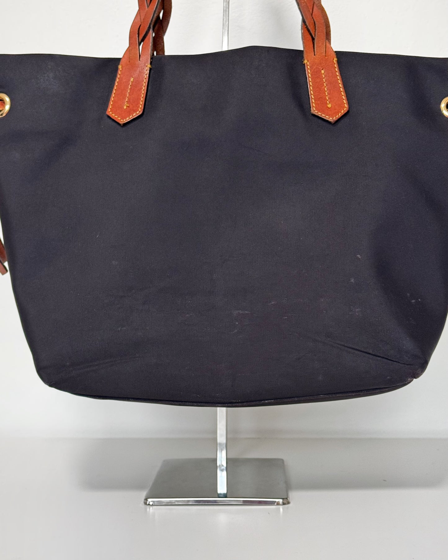 Dooney & Bourke Nylon Tote with Braided Leather Details