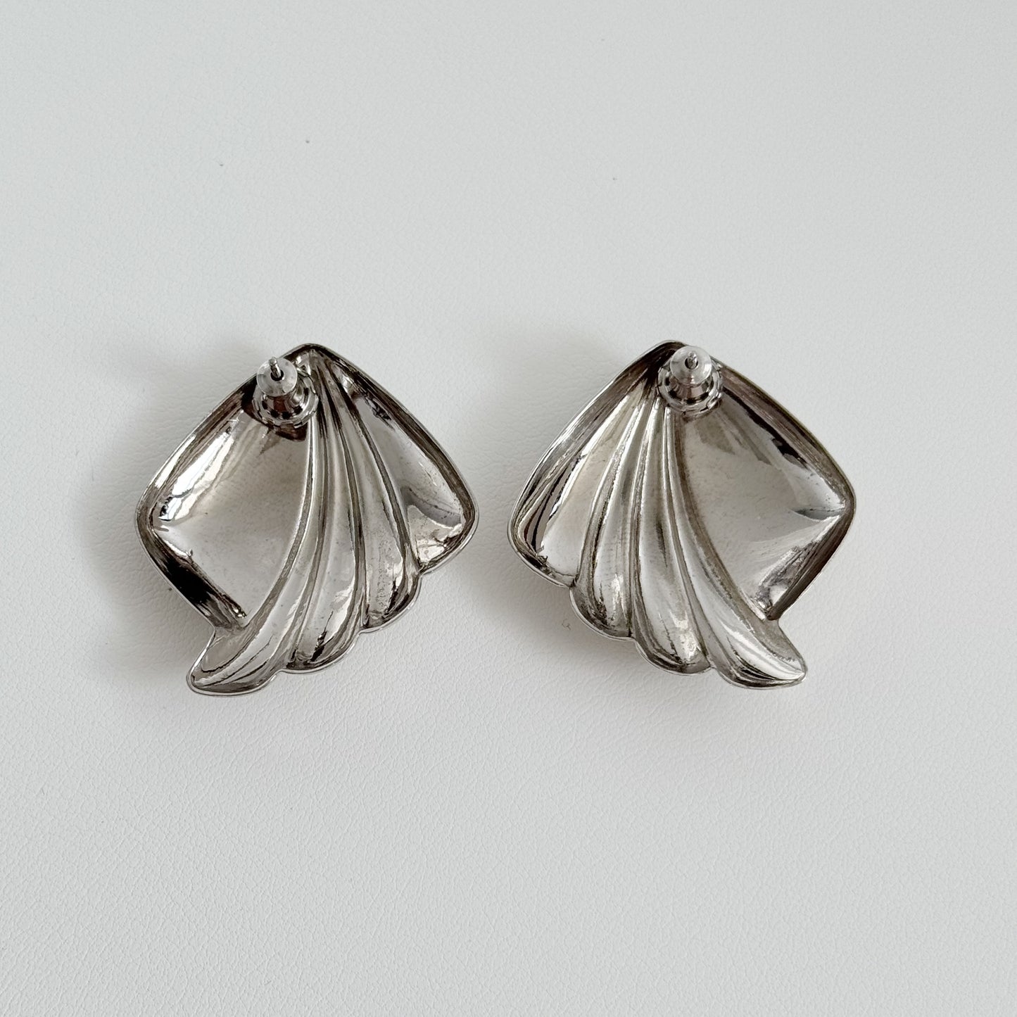 80s Geometric Fan Earrings