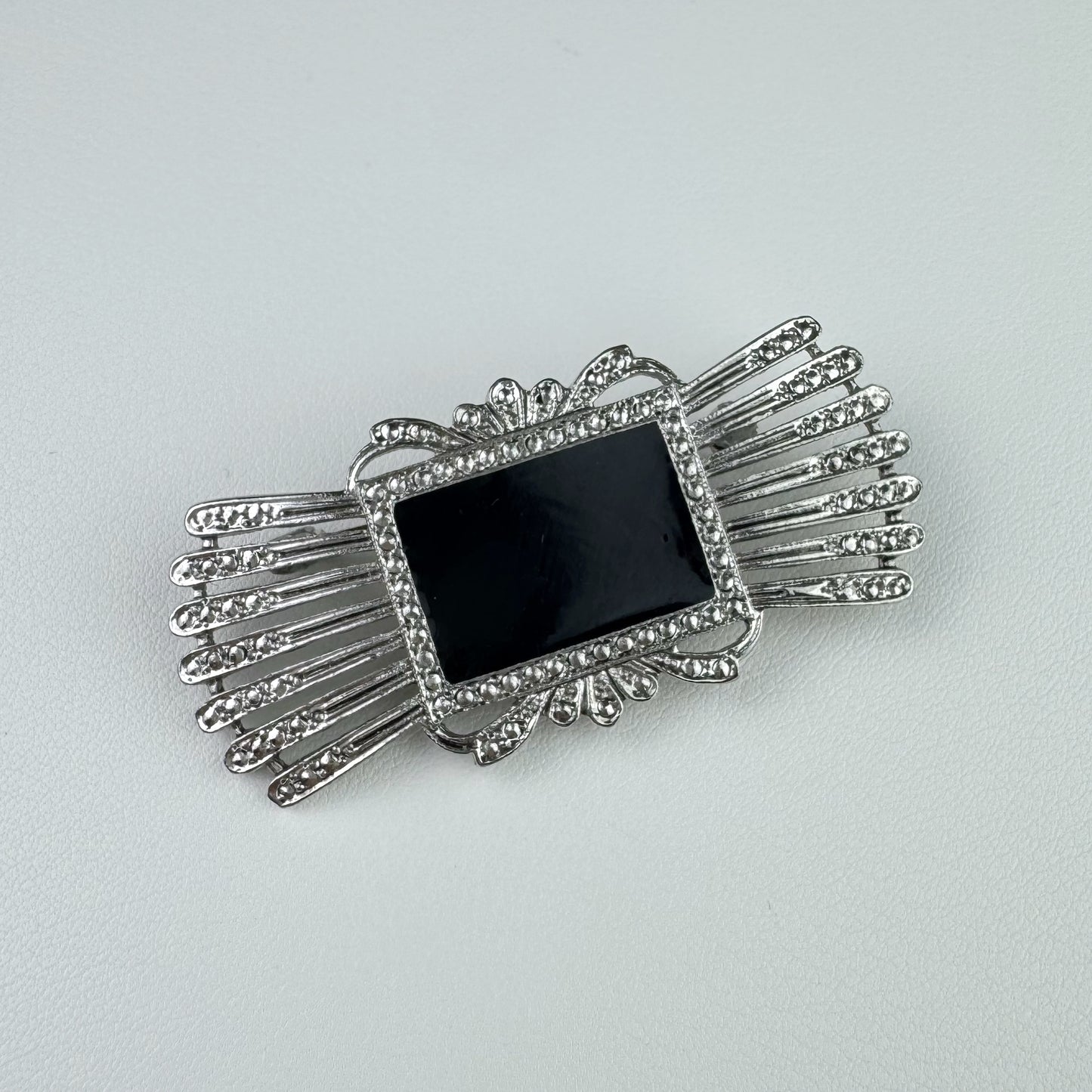 Vintage Art Deco style Rectangular Brooch