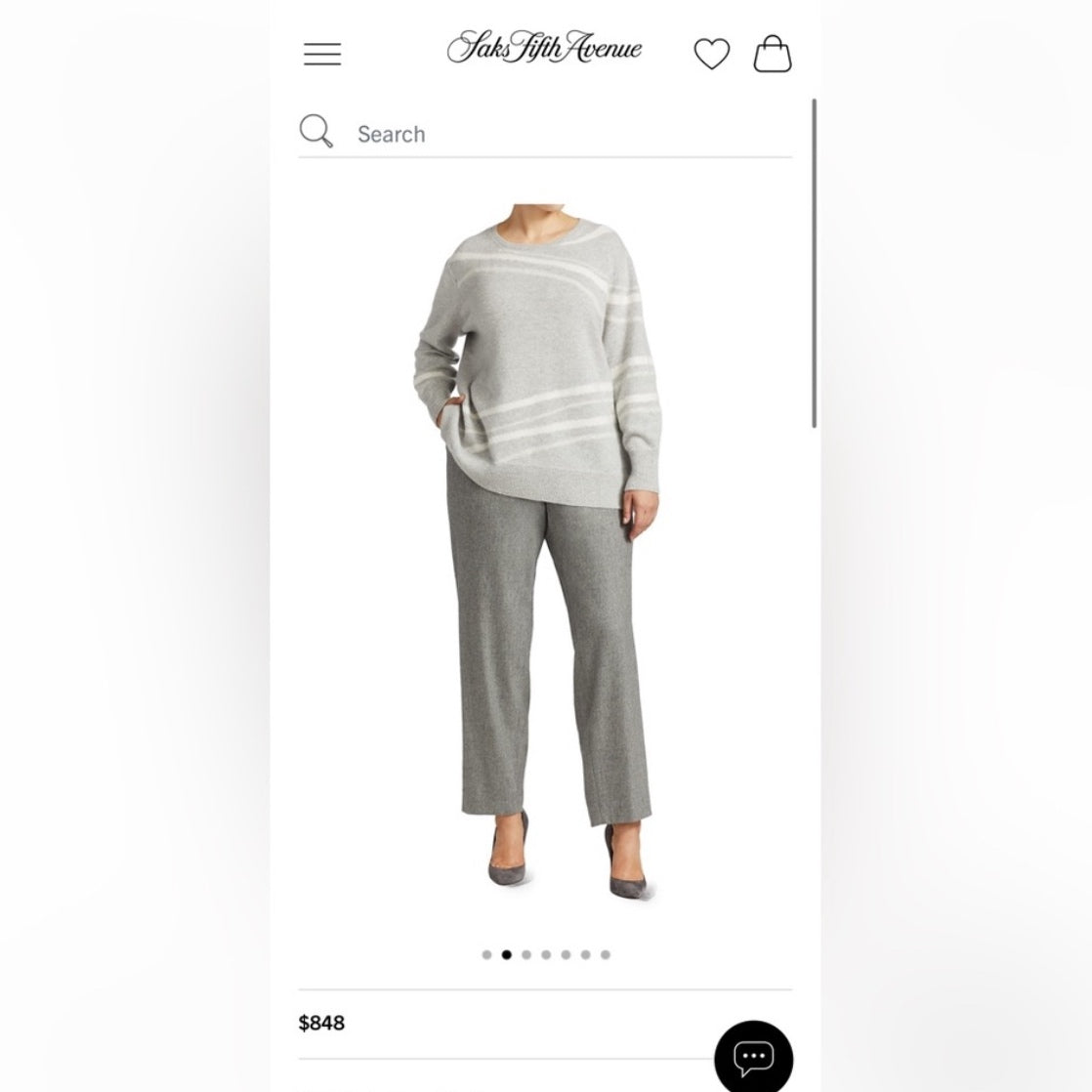 Lafayette 148 Cashmere Boxy Crewneck Sweater