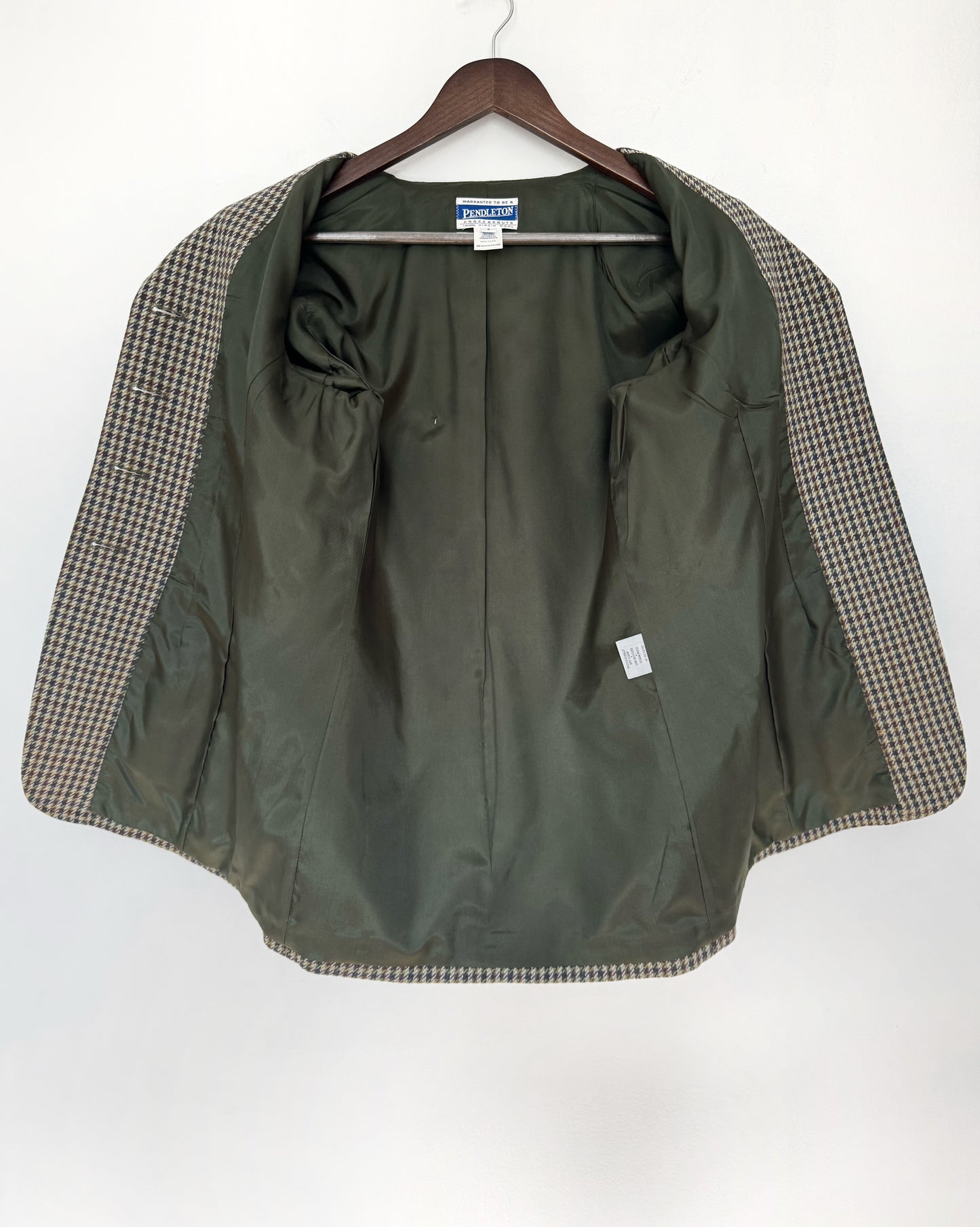 Pendleton Houndstooth Wool Blazer