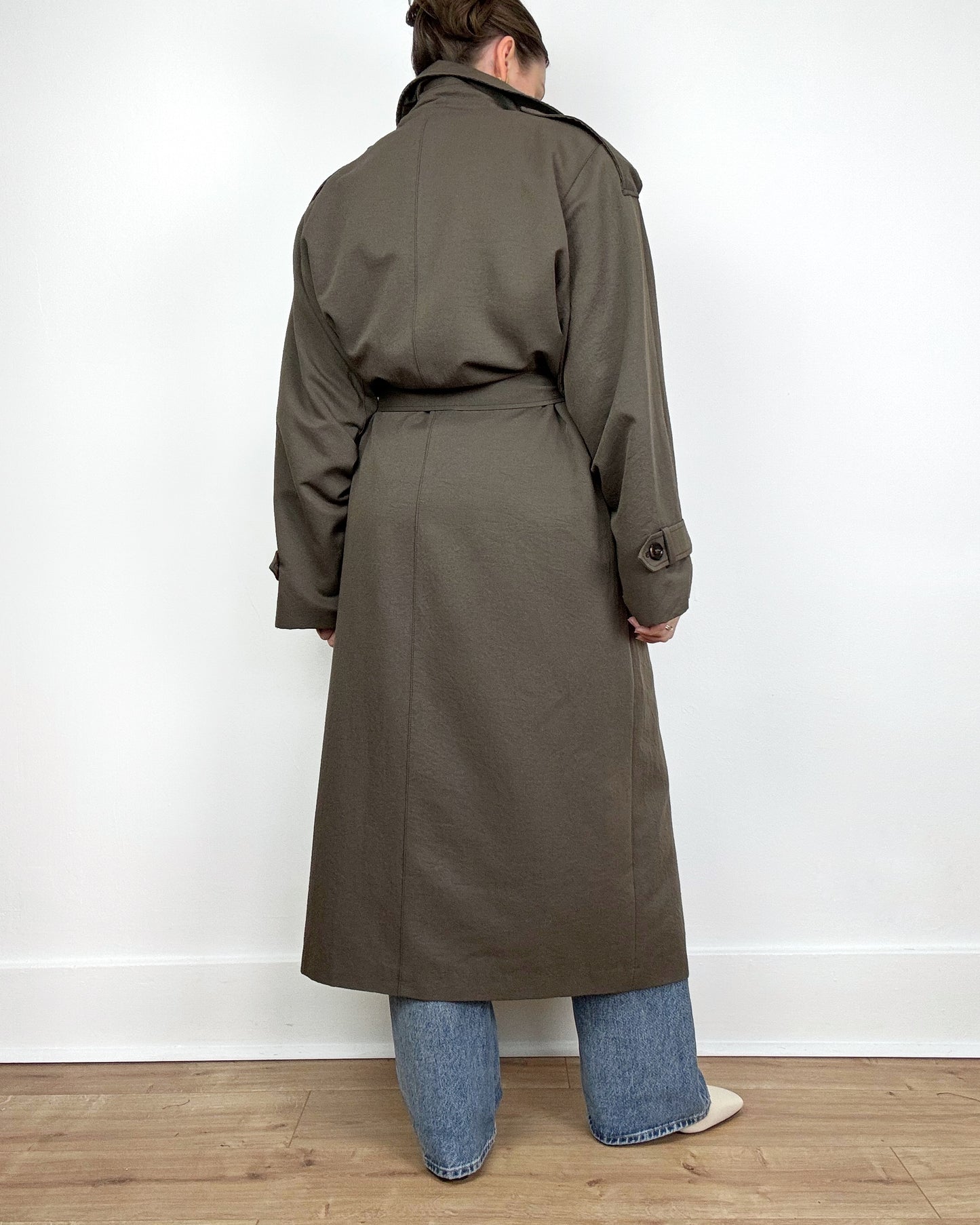 80s Trench Coat in Bark