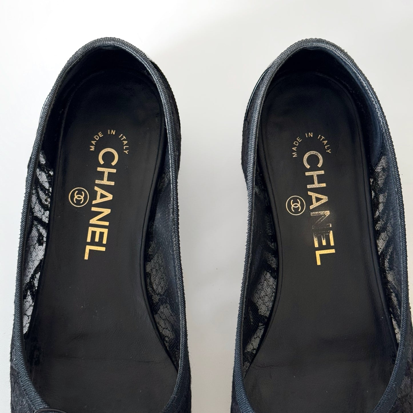 Chanel Lace and Patent Ballet Flats (37)