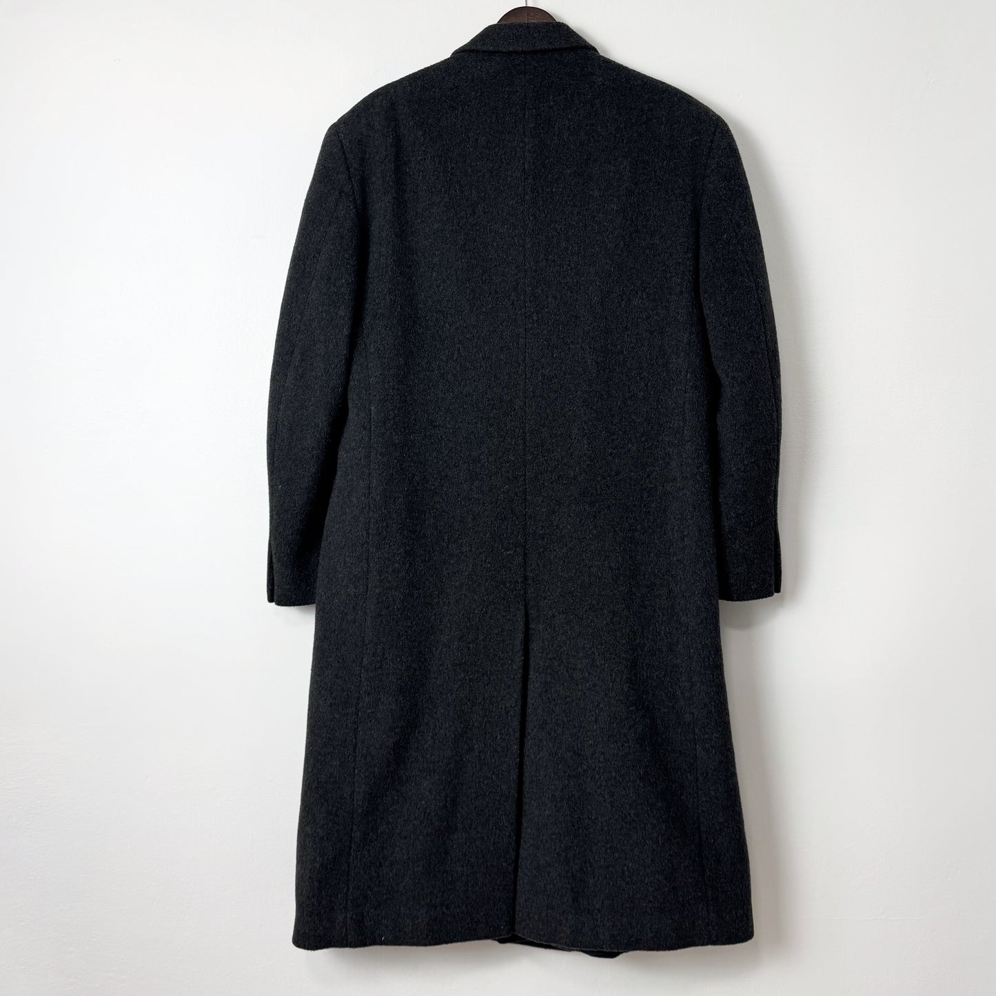 00s Wool Cashmere Top Coat in Charcoal