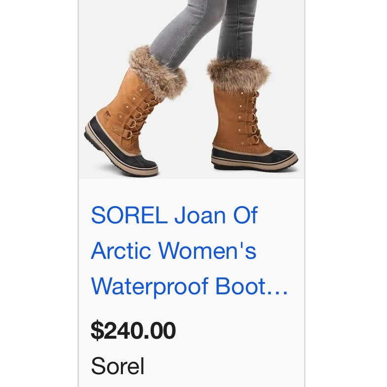 Sorel “Joan of Arctic” Snow Boots, Waterproof (8.5)