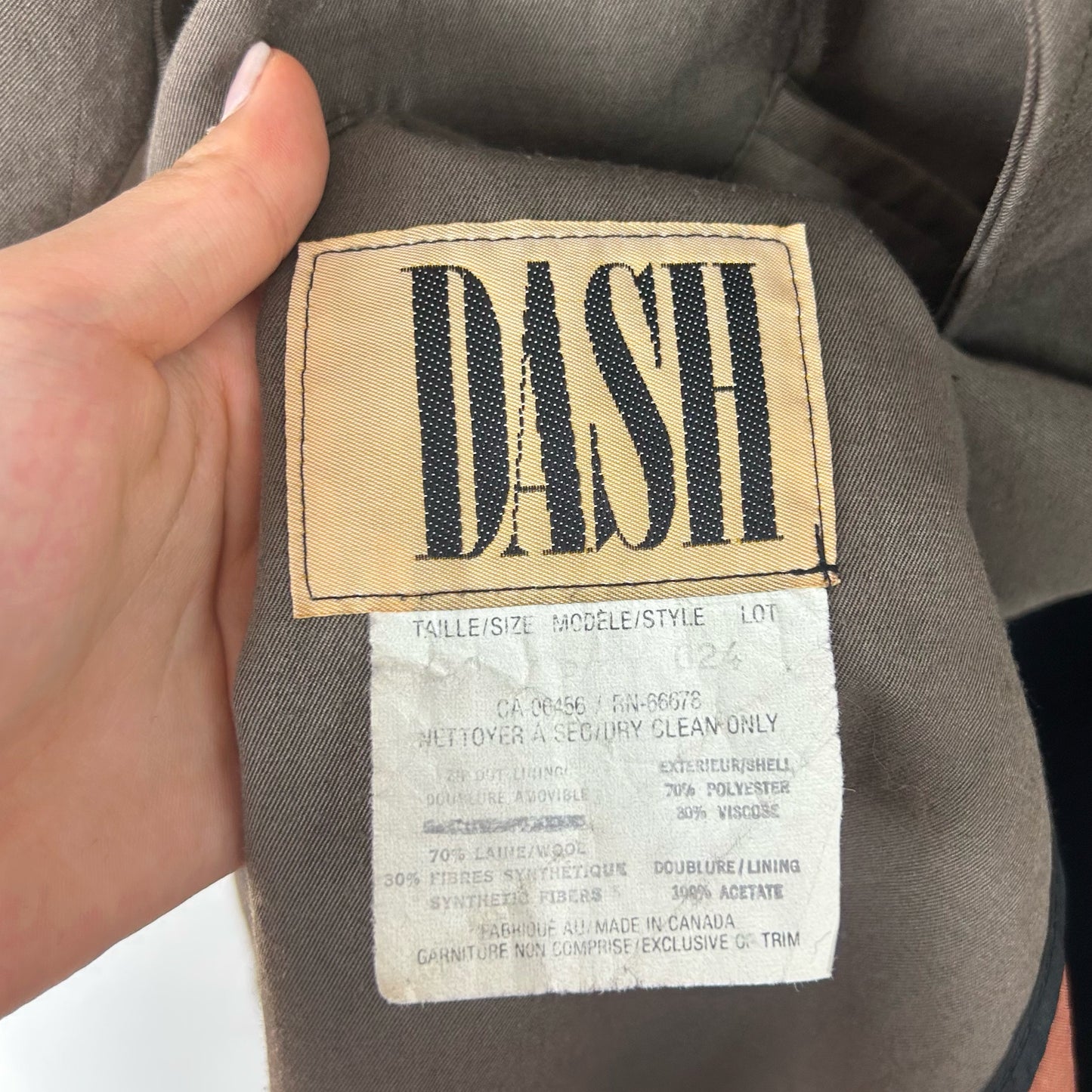 80s Trench Coat in Bark