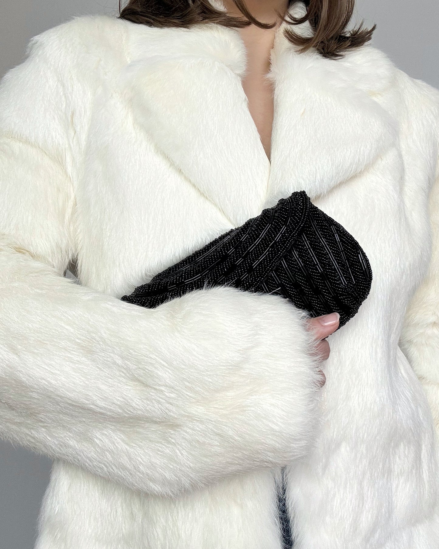 Beaded Black Evening Bag