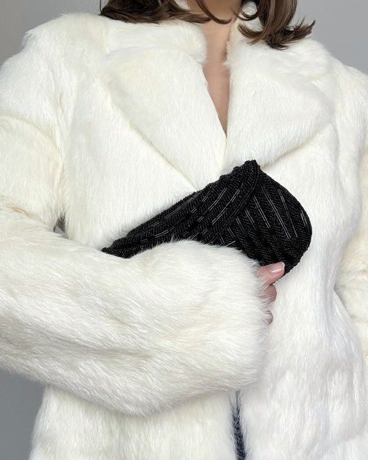 Beaded Black Evening Bag