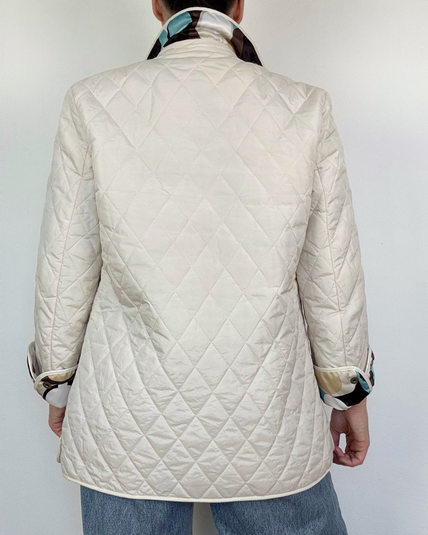 Coach Quilted Jacket with Logo Interior