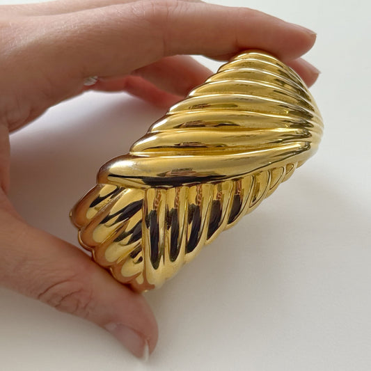 80s Chunky Swirl Bangle Bracelet