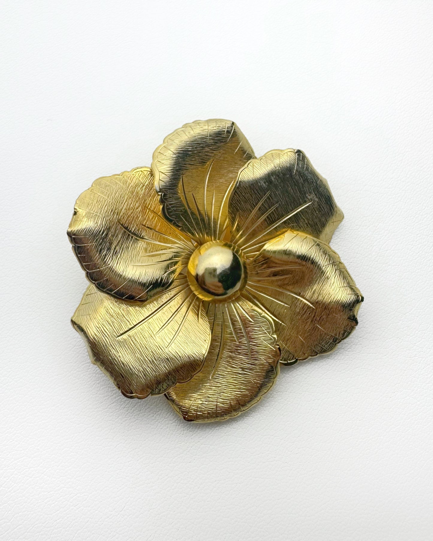 60s/70s Rhododendron Flower Brooch