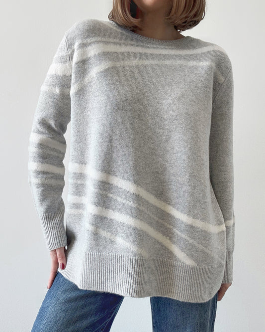 Lafayette 148 Cashmere Boxy Crewneck Sweater