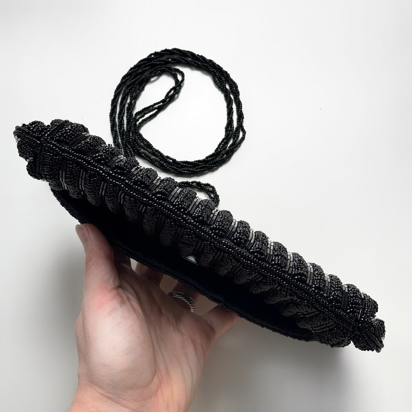 Beaded Black Evening Bag