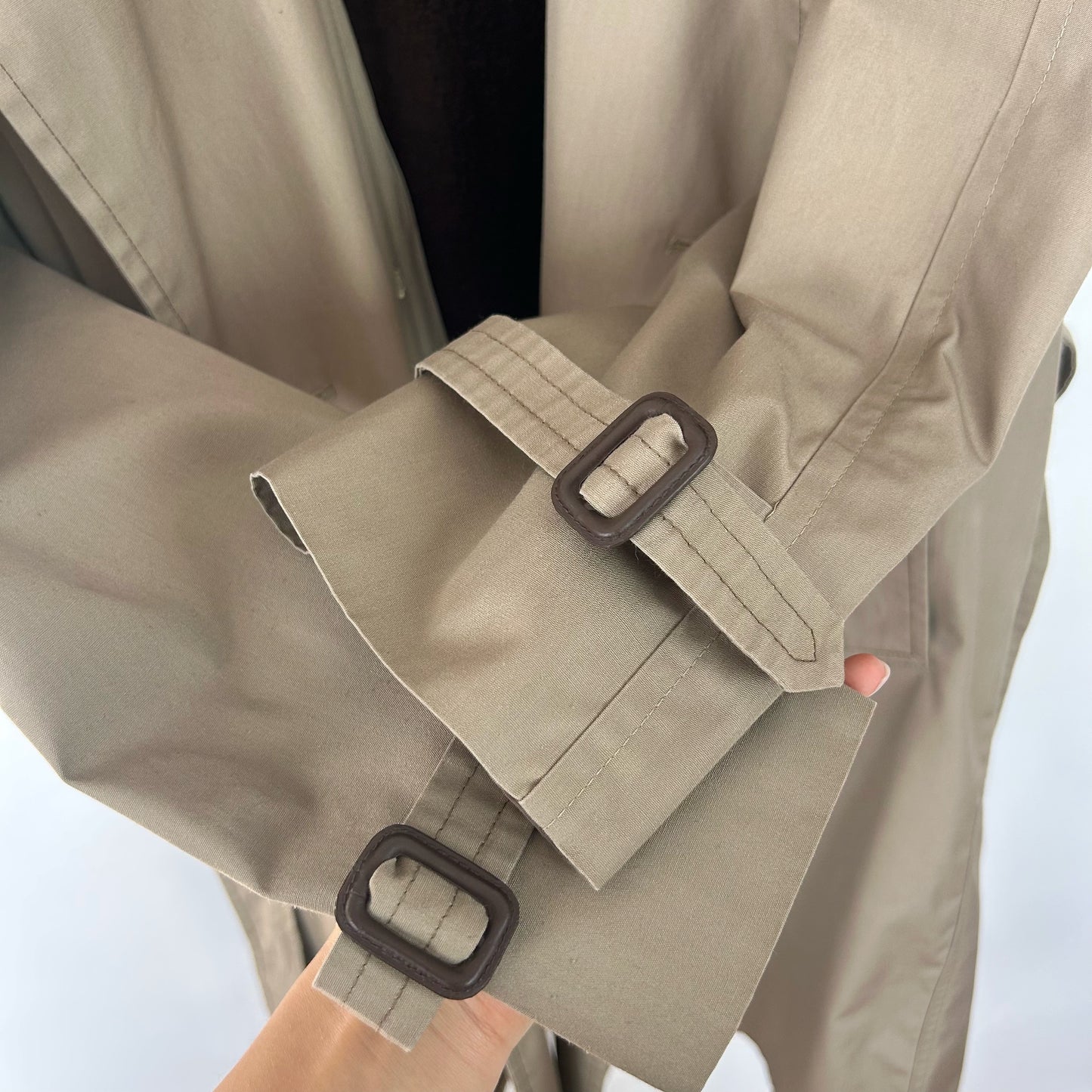 90s Classic Trench Coat in Tan