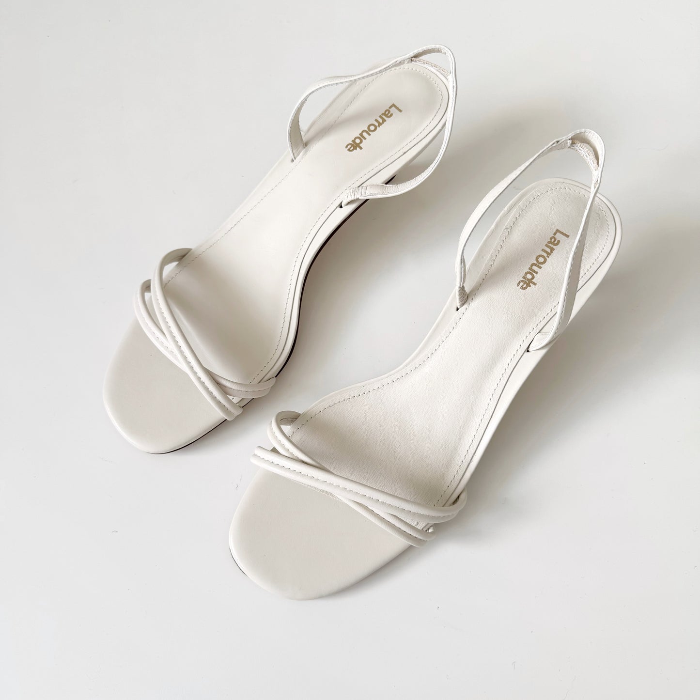 Larroude Kitten Heel Slingback Sandals (9)