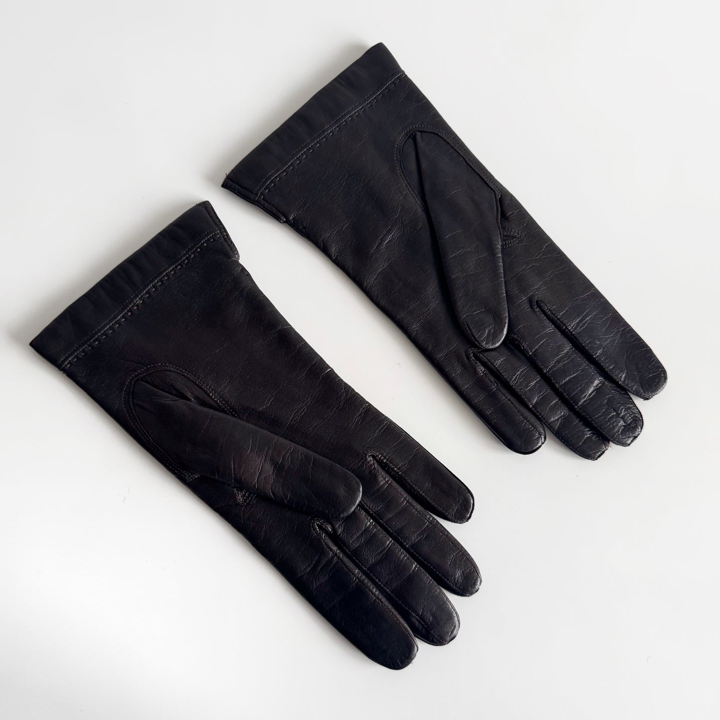 Genuine Leather Italian Chocolate Brown Gloves