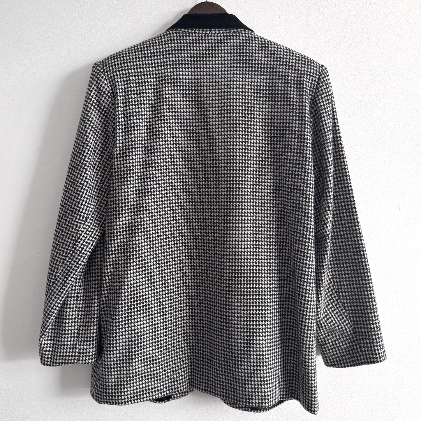 80s Wool Houndstooth Blazer