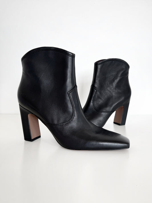 Franco Sarto “Bayden” Leather Heeled Booties (9)