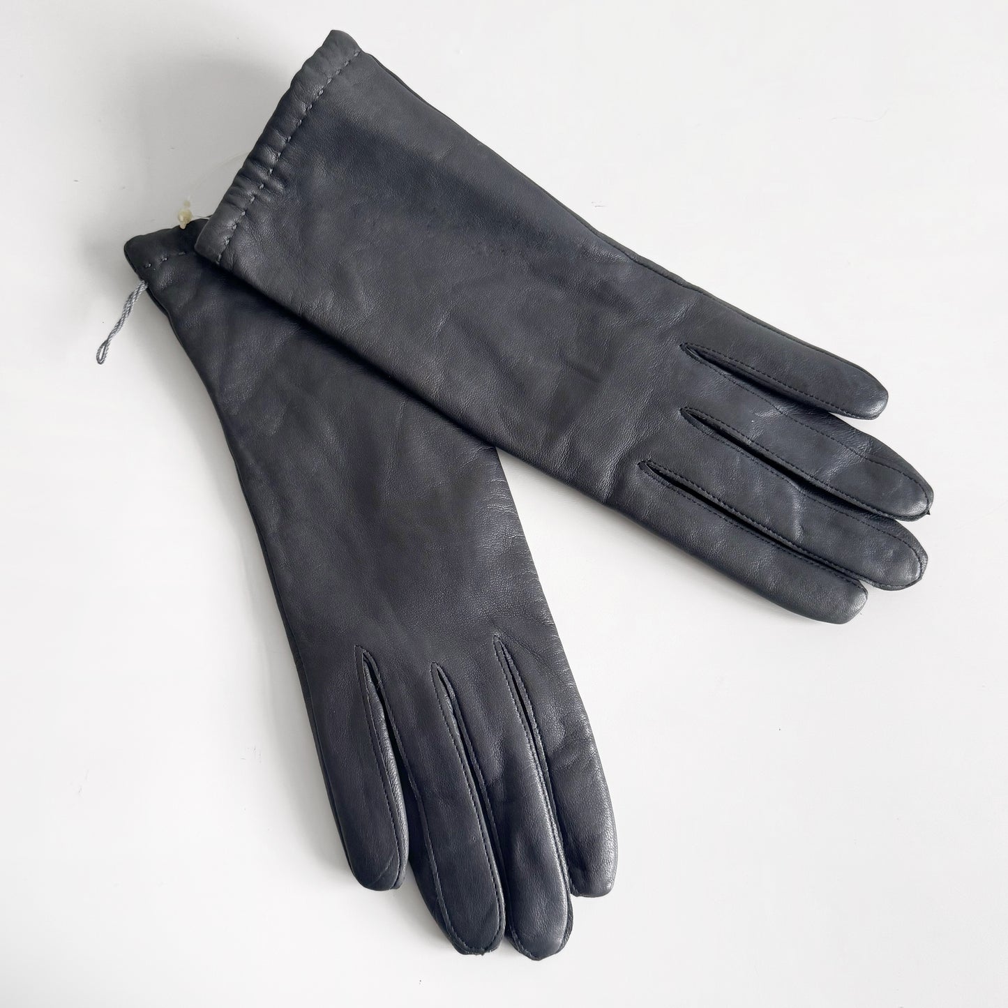 Genuine Leather Grey Gloves