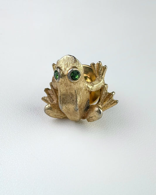 80s/90s “Avon” Gold Tone Frog Pin