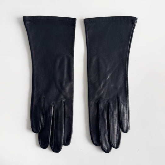 Genuine Leather Black Gloves