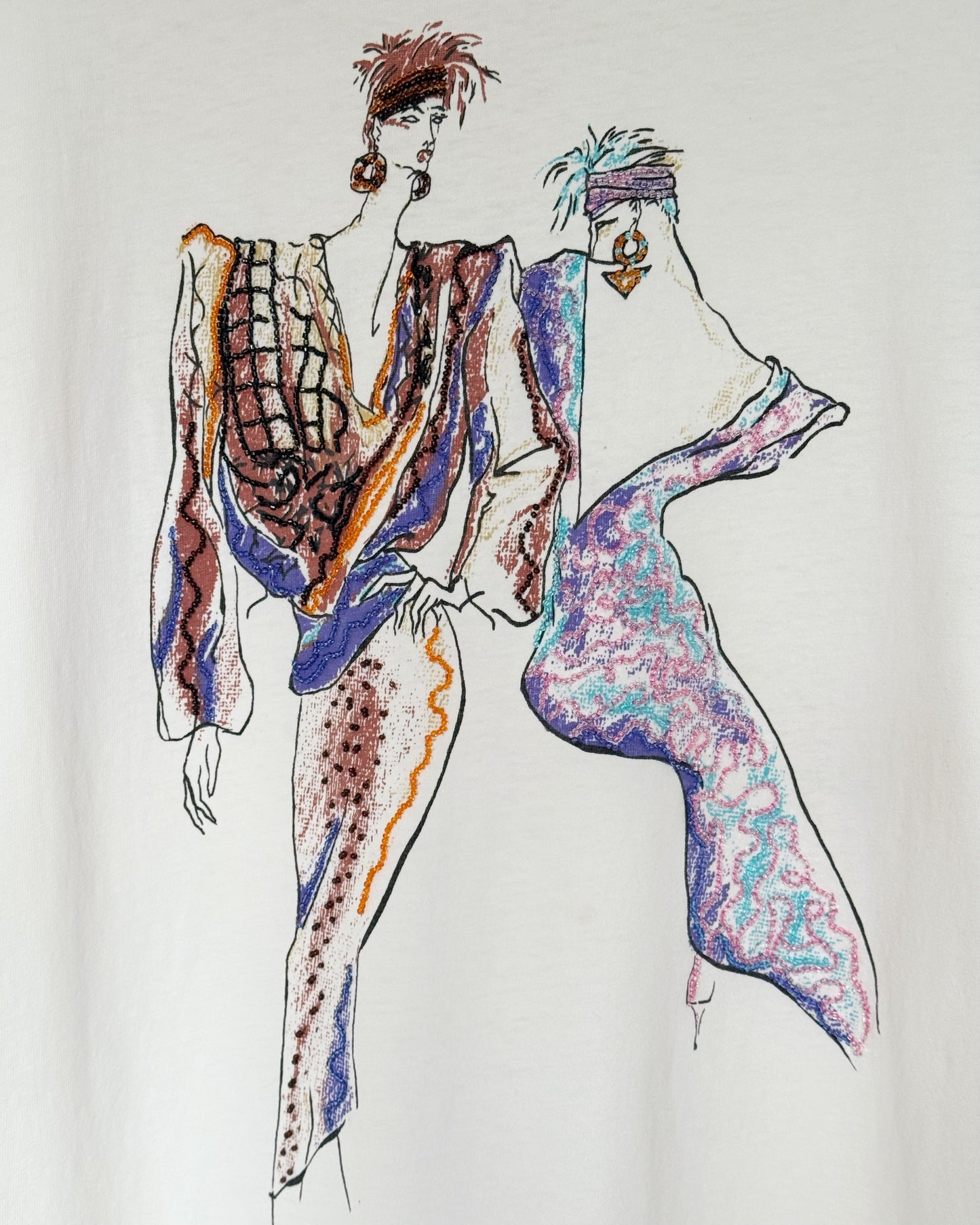 80s/90s Beaded Graphic Tee