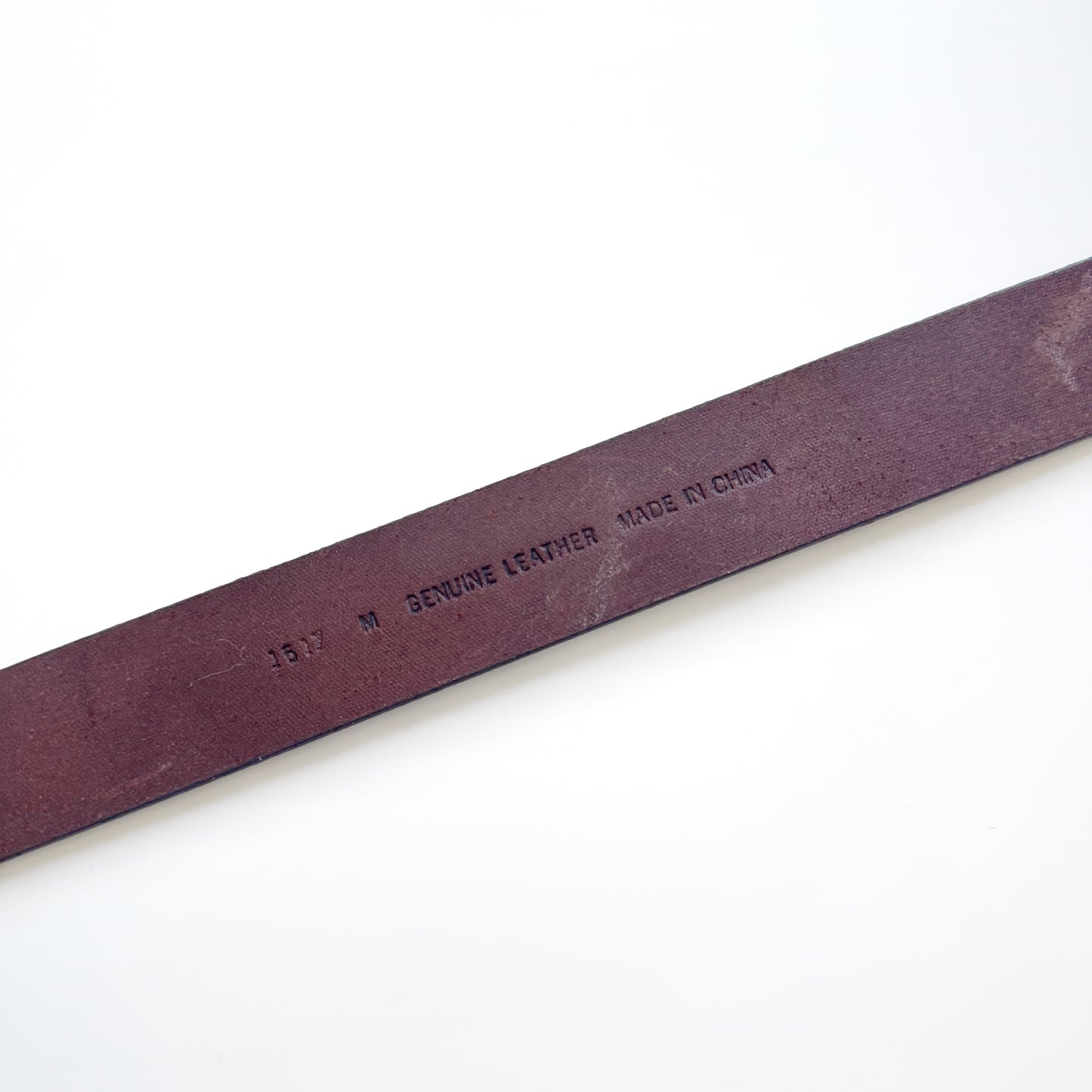Genuine Leather Tan Belt with Brass Oval Buckle