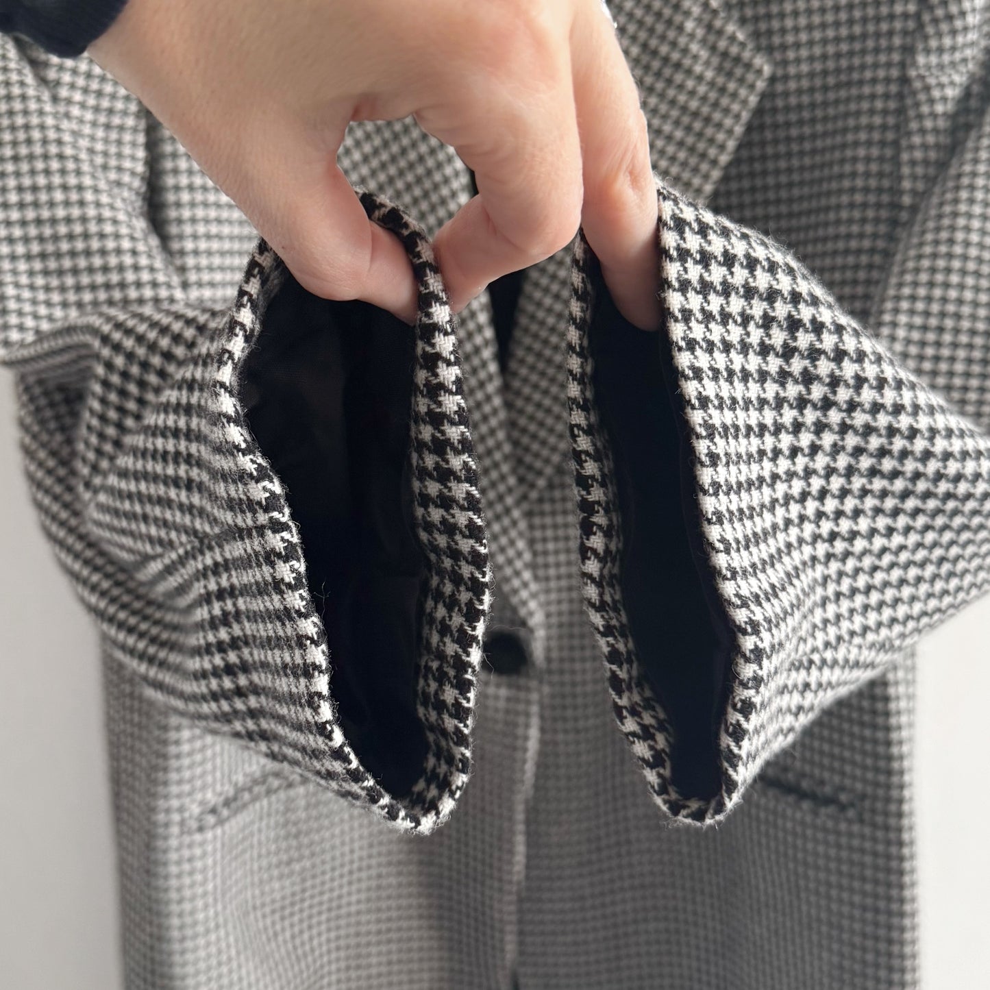 80s Wool Houndstooth Blazer
