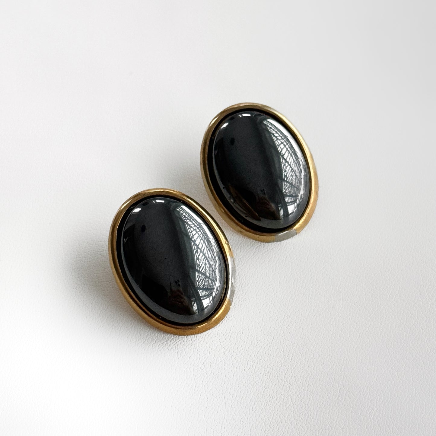 80s Genuine Hematite Stone Set